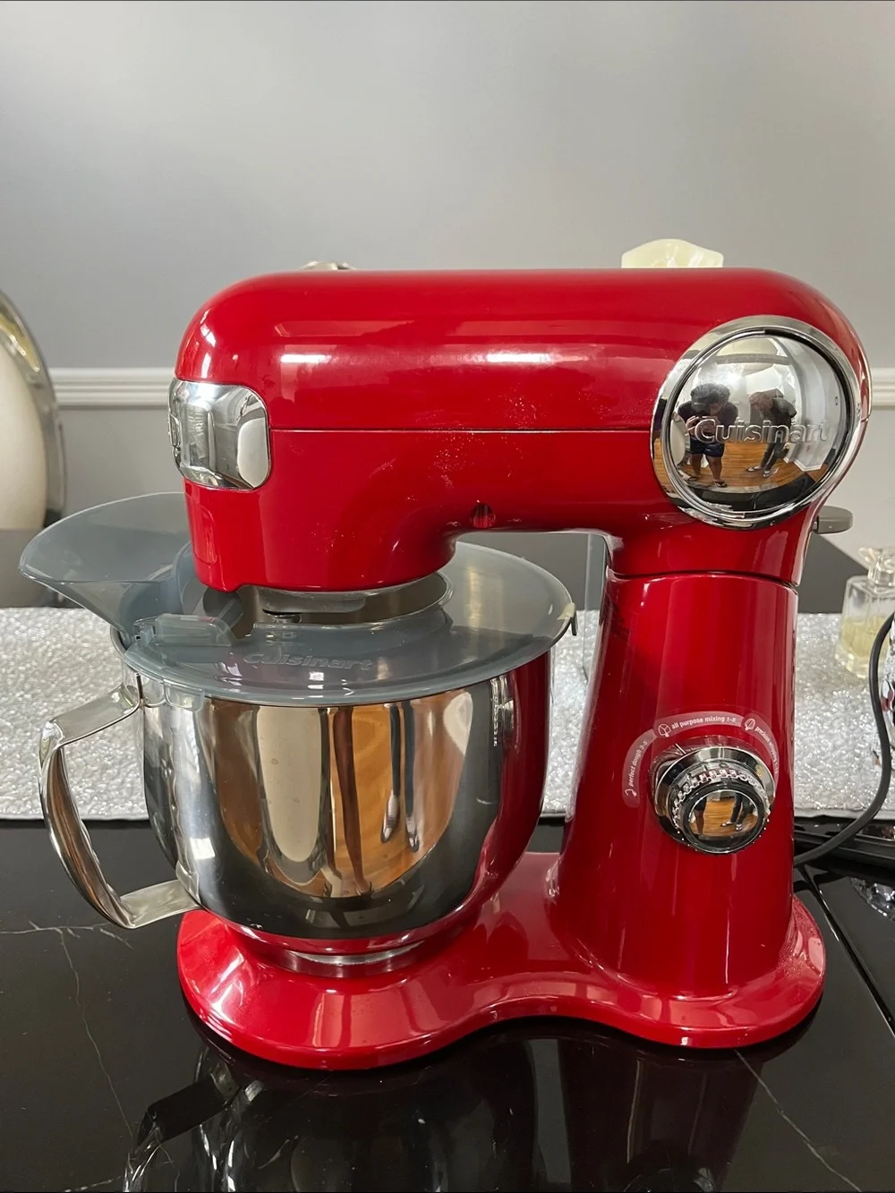 Cuisinart Red Tilt-Head Stand Mixer with Stainless Bowl